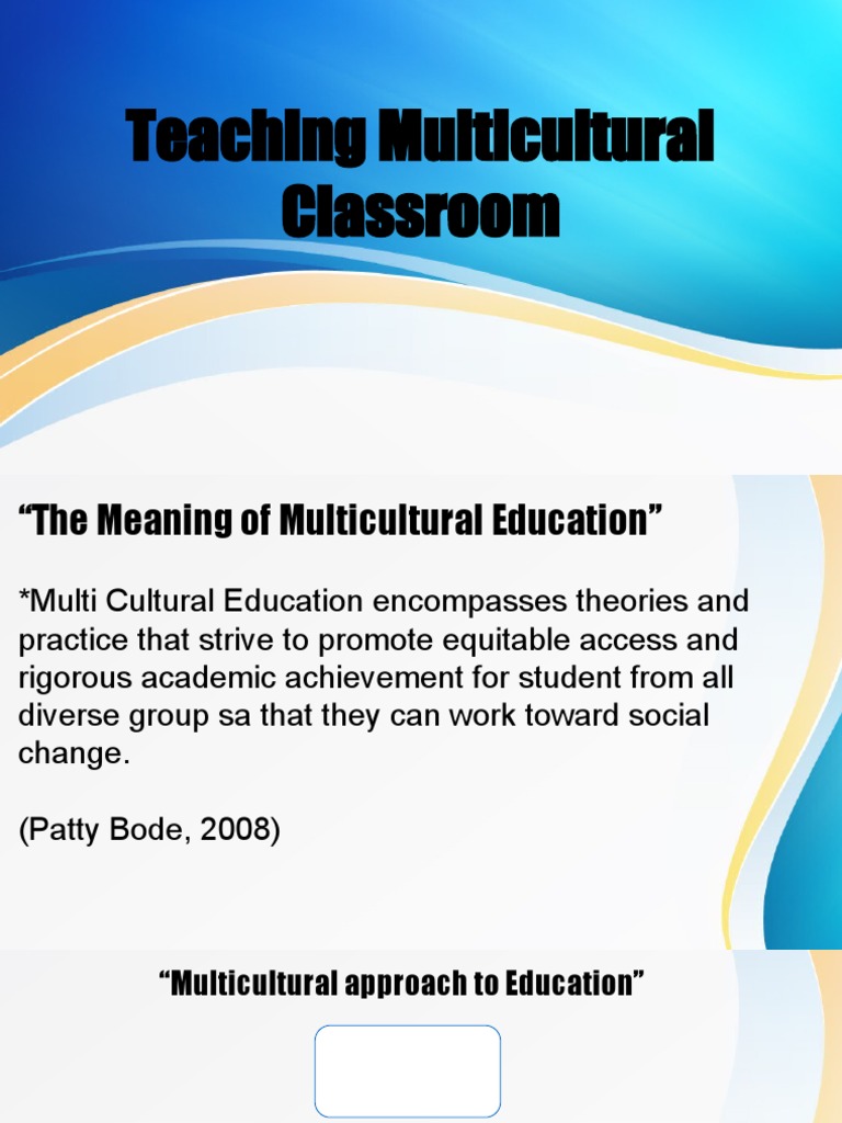 Multicultural Education Strategies Explained | PDF