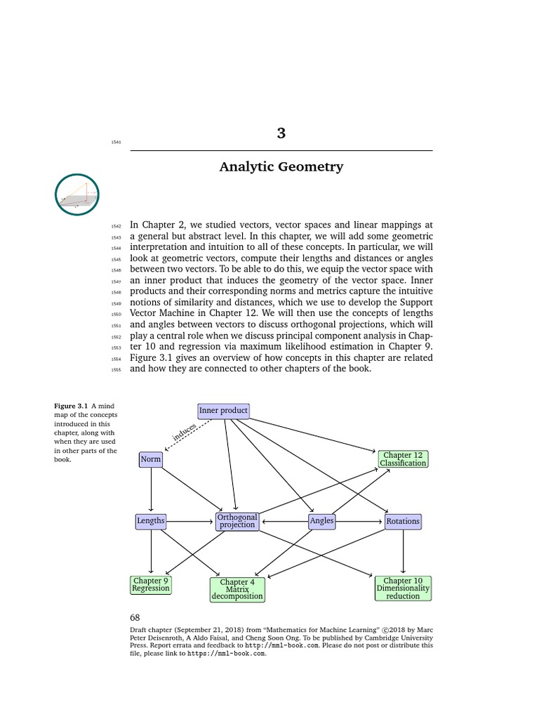 03 Analytic Geometry | PDF | Norm (Mathematics) | Basis (Linear Algebra)