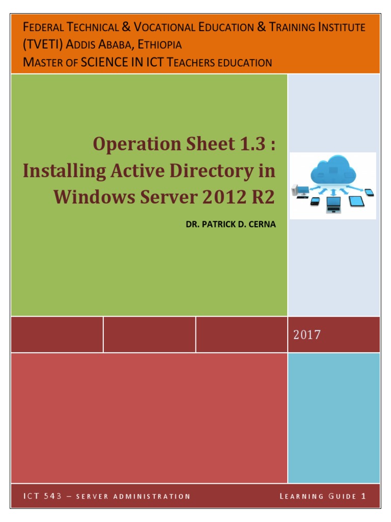 Installing Active Directory on Windows 2012 | PDF | Active Directory ...