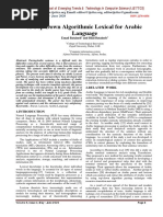 A Top-Down Algorithmic Lexical for Arabic Language