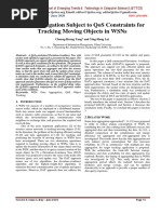 Data Aggregation Subject to QoS Constraints for Tracking Moving Objects in WSNs