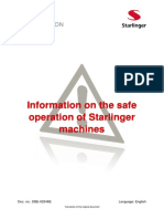 Information On The Safe Operation of Starlinger Machines