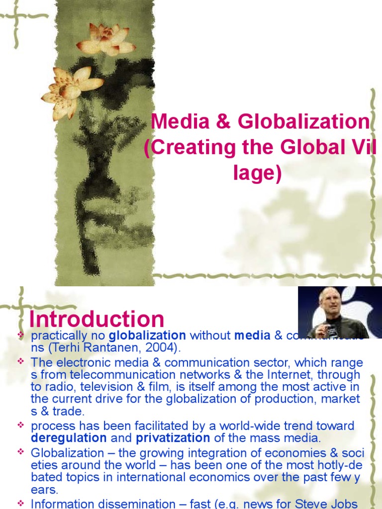 Media's Role in Globalization | PDF | Globalization | Millennium ...