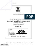 Maintenance Handbook On Traction Motor Cooling Blower & Its Motor PDF