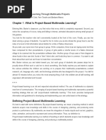 Chapter 1. What Is Project-Based Multimedia Learning?