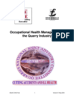 Occupational Health Management in The Quarry Industry: Qnjac Ohg Final 1 Version 01 May 2004