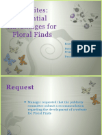 Websites: Potential Advantages For Floral Finds: Kristy Mccluskey Business Writing & Presentation December 21, 2009
