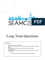 Long Term Questions: Directions