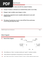 Asynchronous Sequential Circuits: E&CE223 Digital Circuits and Systems