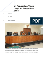 Pembinaan Pengadilan Tinggi TUN Surabaya Ke Pengadilan TUN Denpasar