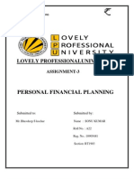 Lovely Professionaluniversity: Personal Financial Planning