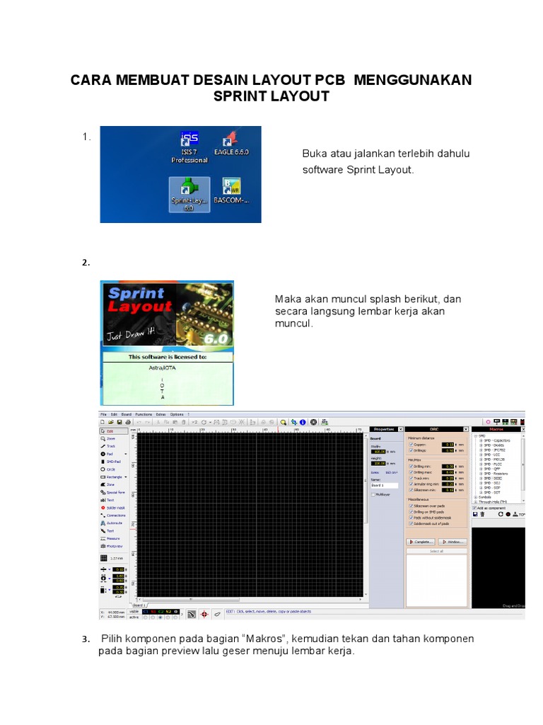 Cara Membuat Desain Layout PCB Menggunakan Sprint Layout | PDF
