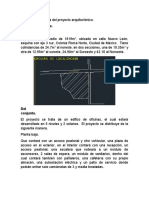 Memoria Descriptiva Del Proyecto Arquitectónico