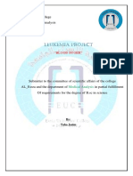 Leukemia Project: Al - Esraa University College Department of Medical Analysis 4 Class Group E2