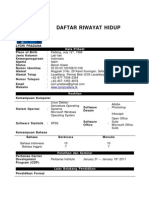 Daftar Riwayat Hidup