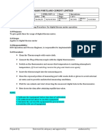 SOP-Digital Thermometer Operation