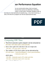 The Processor Performance Equation