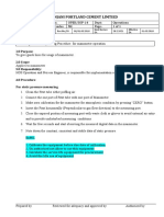 SOP-Manometer operation