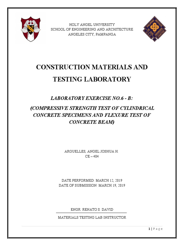 Compressive Strength & Flexure Tests on Concrete | PDF | Strength Of ...