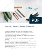Beginners Guide For Tools and Materials PDF