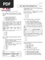 RCC 01 Pratice Sheet
