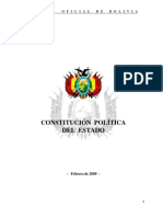 Constitucion Politica Del Estado Bolivia