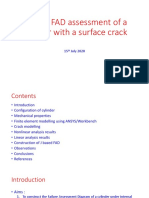 J Integral Based Failure Assessment Diagram Assessment of A Cylinder With A Surface Crack