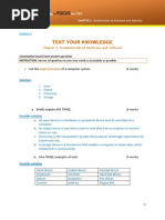 I Focus: Test Your Knowledge