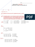 Matrices HW #2 - Please Use A Separate Piece of Paper To Do This Problem Set!