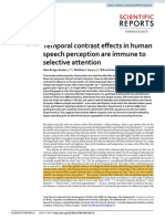 Temporal Contrast Effects in Human Speech Perception Are Immune To Selective Attention