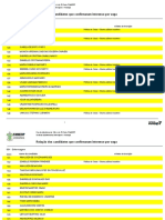Lista Candidatos Que Manifestou Interesse Por Vaga PDF