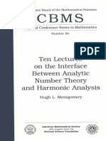 Hugh L. Montgomery - Ten Lectures On The Interface Between Analytic Number Theory and Harmonic Analysis PDF