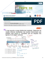 Resistência dos Materiais I - Teste de Conhecimento