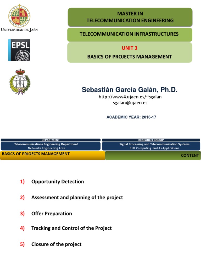 Project Management in Telecom Engineering | PDF | Project Management ...