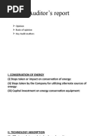 Auditor's Report: Opinion Basis of Opinion Key Audit Matters