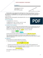 Rigid Bodies Dot Product