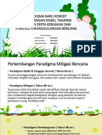 Paradigma Baru Penanggulangan Resiko Bencana, Tahapan, Kebijakan Serta Strategi Penanggunakngan Resiko Bencana - Docx (1) (Wecompress - Com) - Reduce