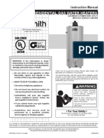 Residential Gas Water Heaters: Instruction Manual