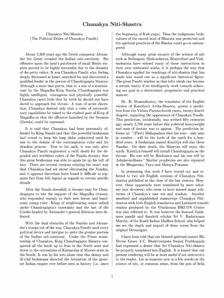 Chanakya Niti Shastra Pdf Pdf