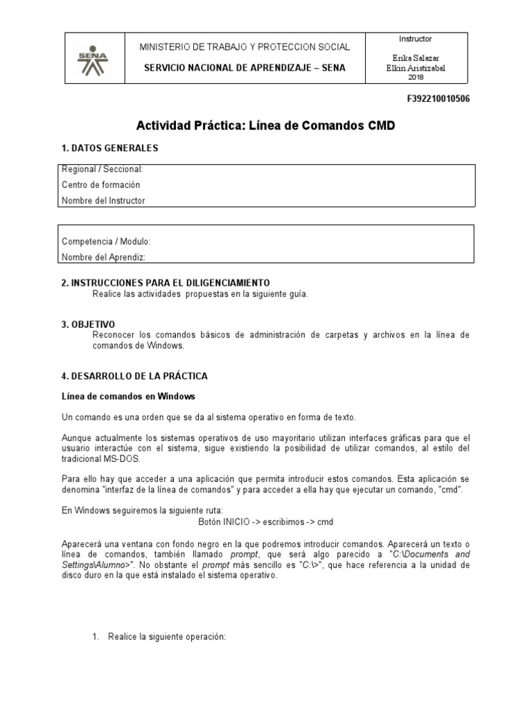 Comandos CMD en Windows: Guía Práctica | PDF | Interfaz de línea de ...