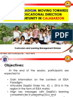 Moving Towards IDEA: Calabarzon's New Educational Direction