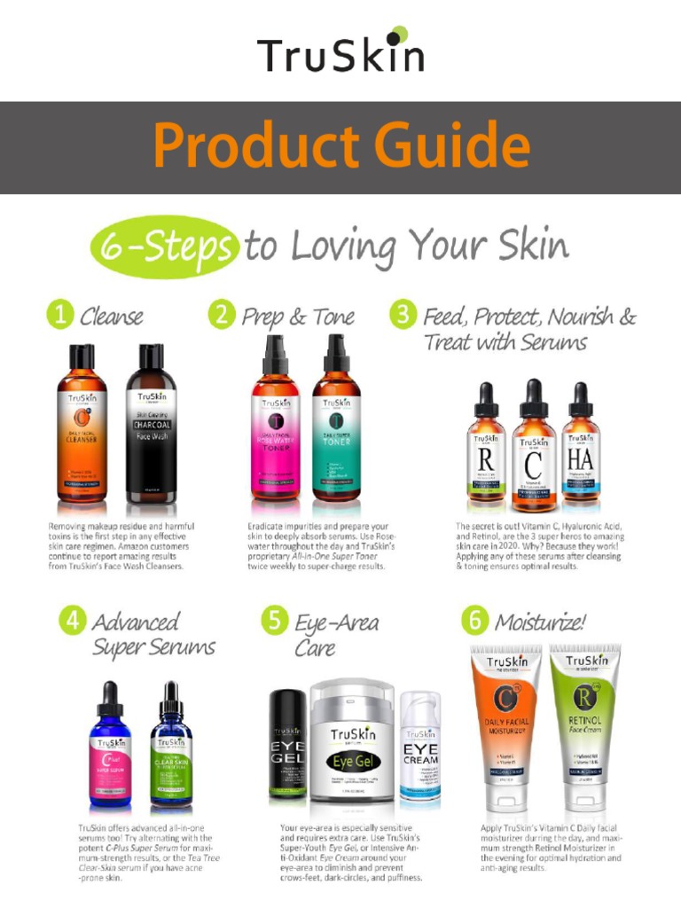 TruSkin Product Guide June 2020  PDF  Cosmetics  Allergy