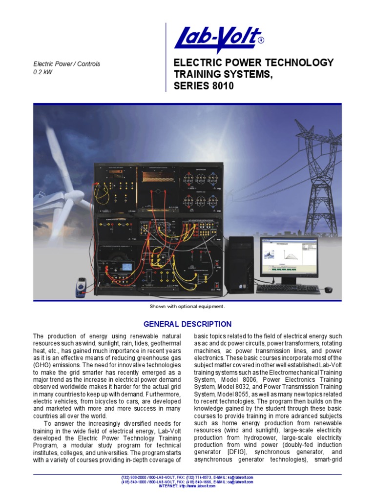 Electric Power Technology: Training Systems, SERIES 8010 | PDF | Power ...