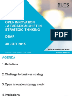 Open Innovation - A Paradigm Shift in Strategic Thinking Dbar 30 JULY 2015