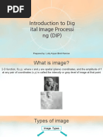 Introduction To Dig Ital Image Processi NG (DIP) : Prepared By: Laily Azyan Binti Ramlan