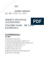 Assignment - Finanacial Account 2018-Ag-4621 Naveed Ahmad