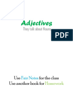 Learn key types and uses of adjectives