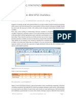 Correlation in IBM SPSS Statistics