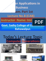 Computer Applications in Business: Lecture No.8 (CAB)