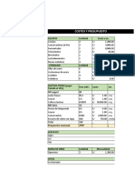 Flujo de Caja e Indicadores de Rentabilidad Actual